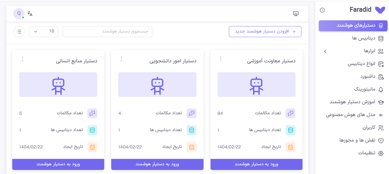 فرادید، دستیار هوشمند تحلیل اطلاعات سازمانی